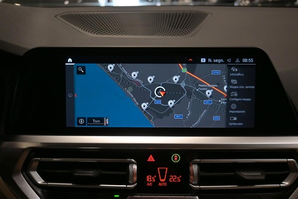 BMW 318D 136CV STEPTRONIC 48V BUSINESS ADVANTAGE ( FARI LED - BMW DIGITAL COCKPIT - PELLE - NAVI - MIRROR - PARK ASSISTANT - TELECAMERA POST. )