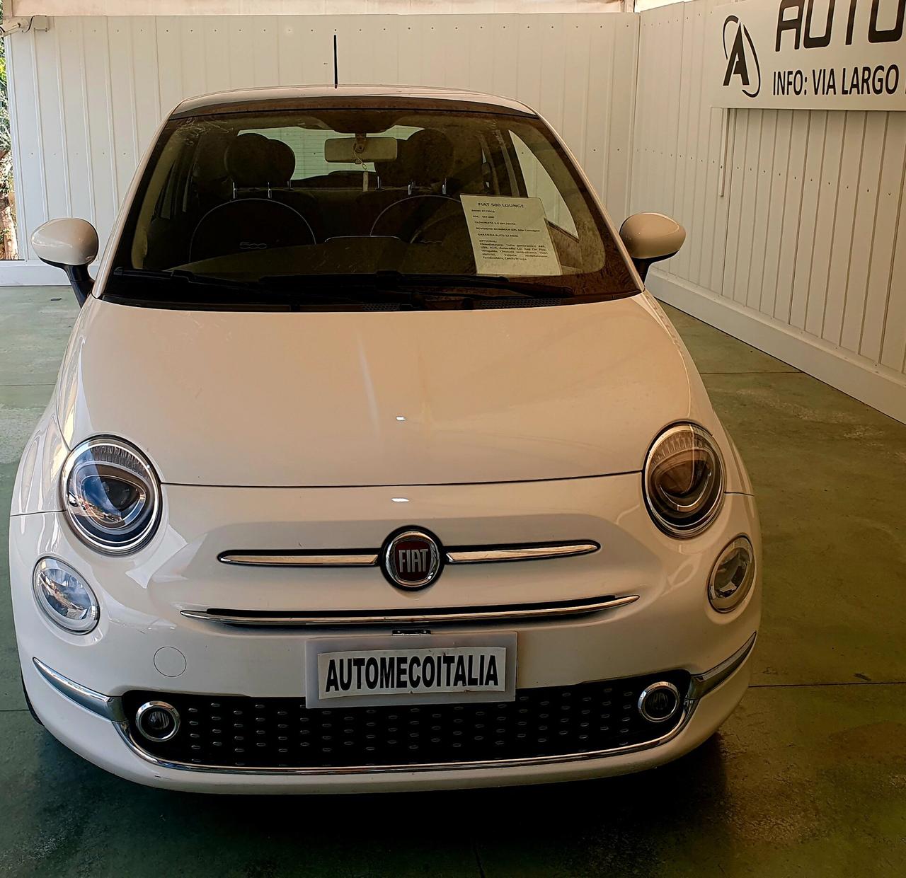 Fiat 500 LOUNGE 1.2 GPL - 2016 - KM:107 MILA!!!!!