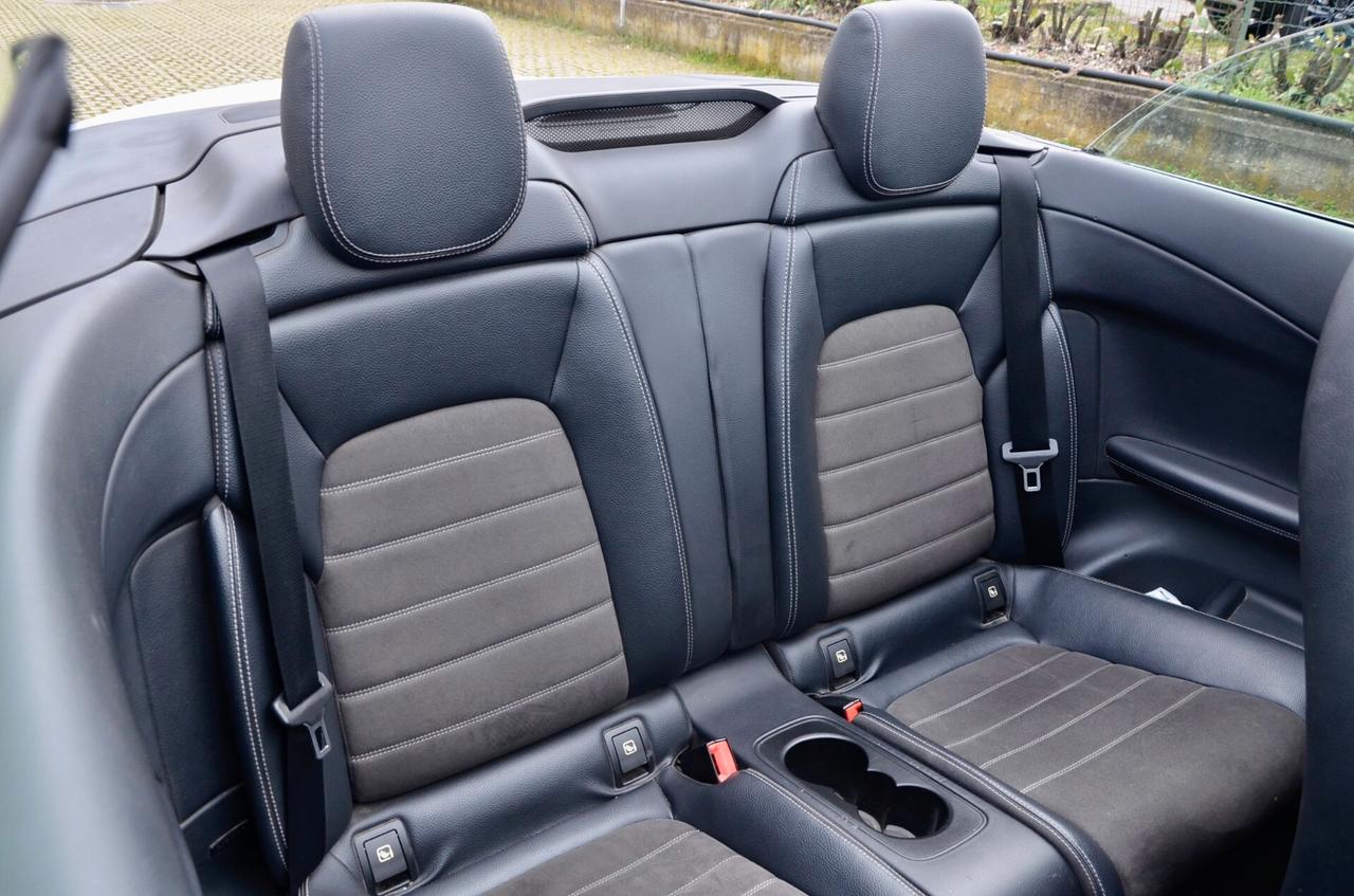 MERCEDES-BENZ CABRIO C 180 PREMIUM AMG 156cv AUTO, SERVICE MERCEDES, NAVI, FRANGIVENTO, PERMUTE