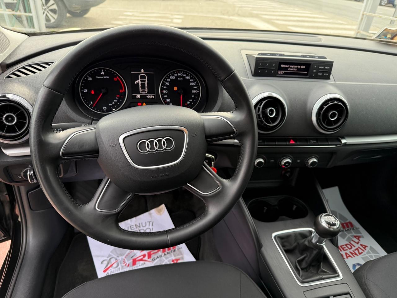 Audi A3 1.6 TDI 5PORTE .UNICO PROPRIETARIO