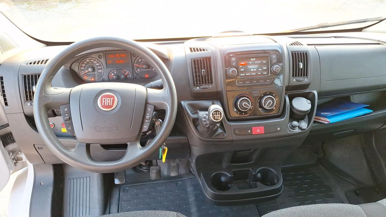 Fiat Ducato 35 2.3 MJT 130CV PLM-DC Cabinato CASSONE FISSO + GRU FASSI