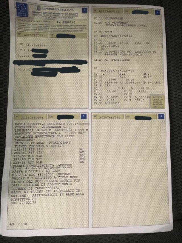 VOLKSWAGEN Golf Variant 1.6 TDI 110 CV Comfortline BlueMotion Tech.