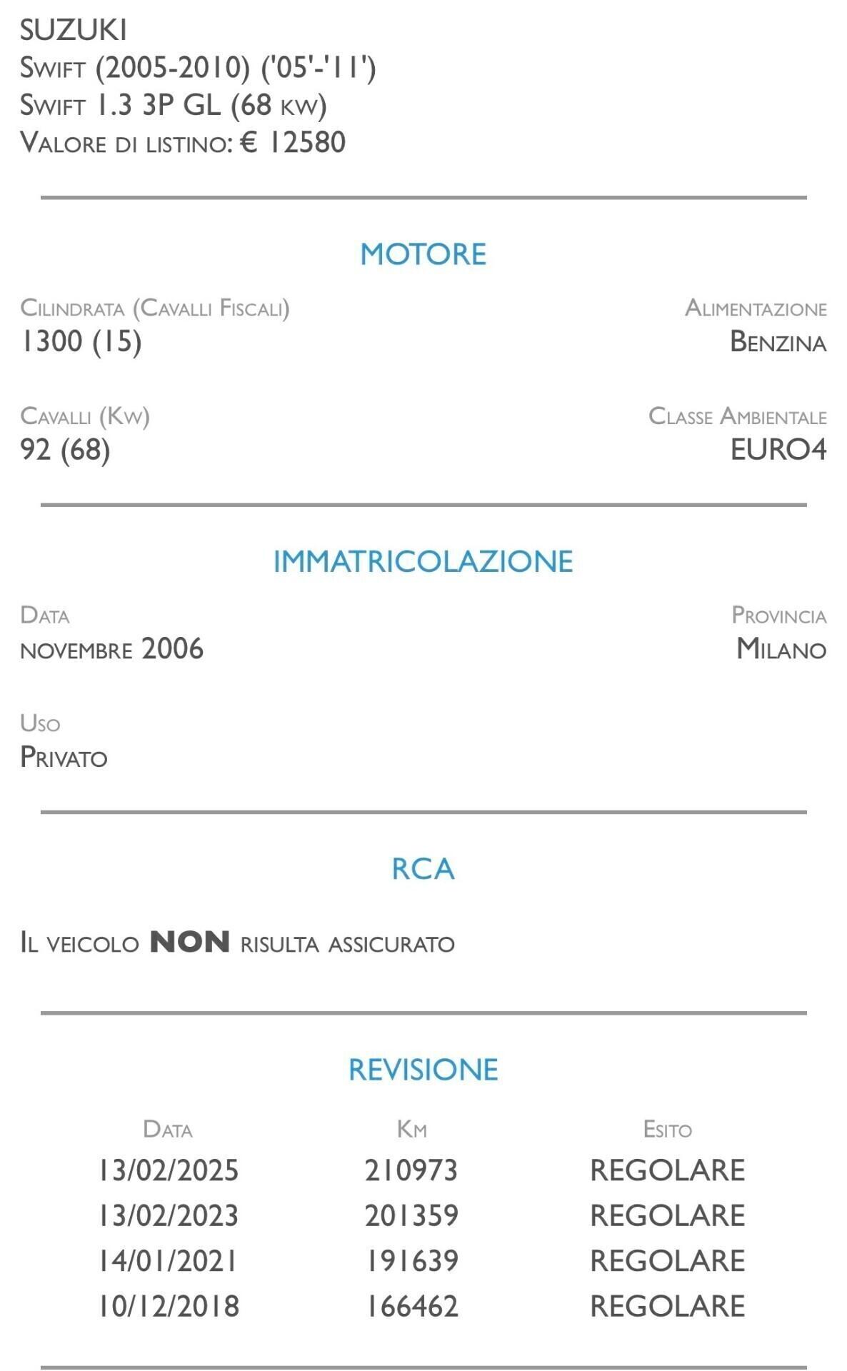 Suzuki Swift 1.3 3p. GL - IDEALE PER NEOPATENTATI