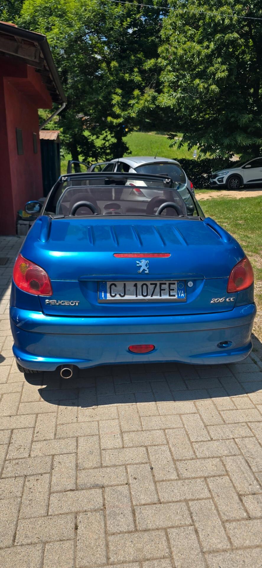 Peugeot 206 1.6 16V cabriolet benzina