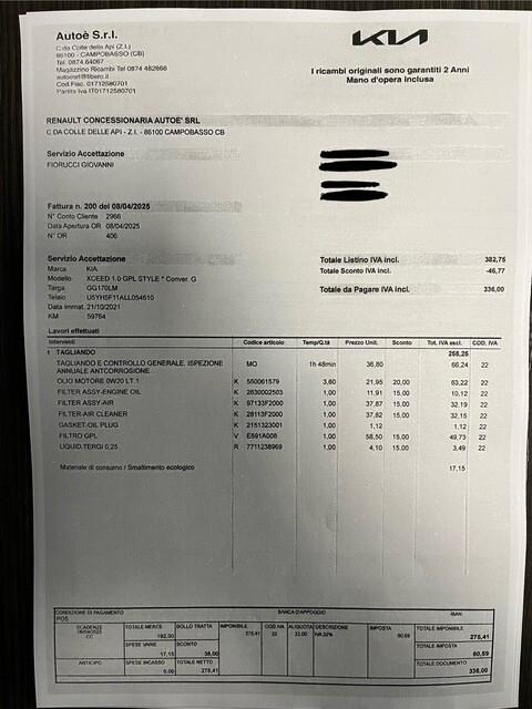 Kia XCeed 1.0 T-GDi GPL Style