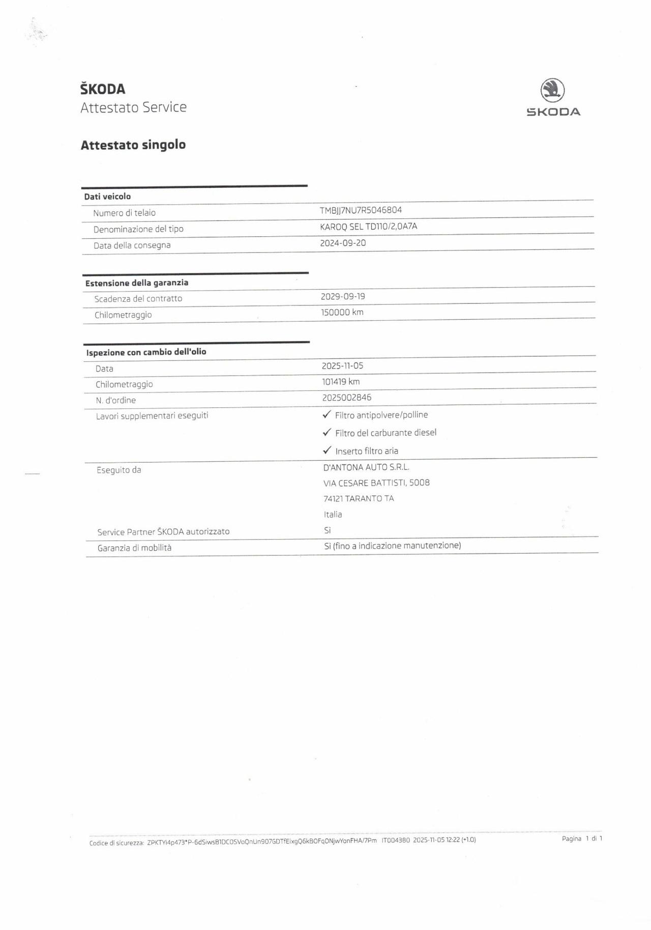 Skoda Karoq 2.0 TDI EVO SCR DSG Style