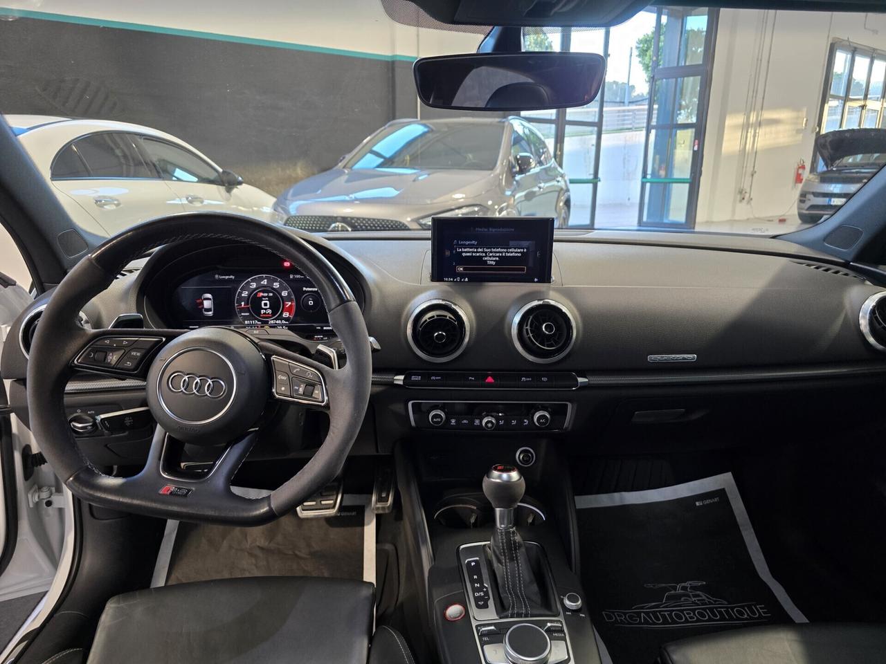 Audi RS 3 Sedan SCARICHI RS/TETTO/ALCANTARA