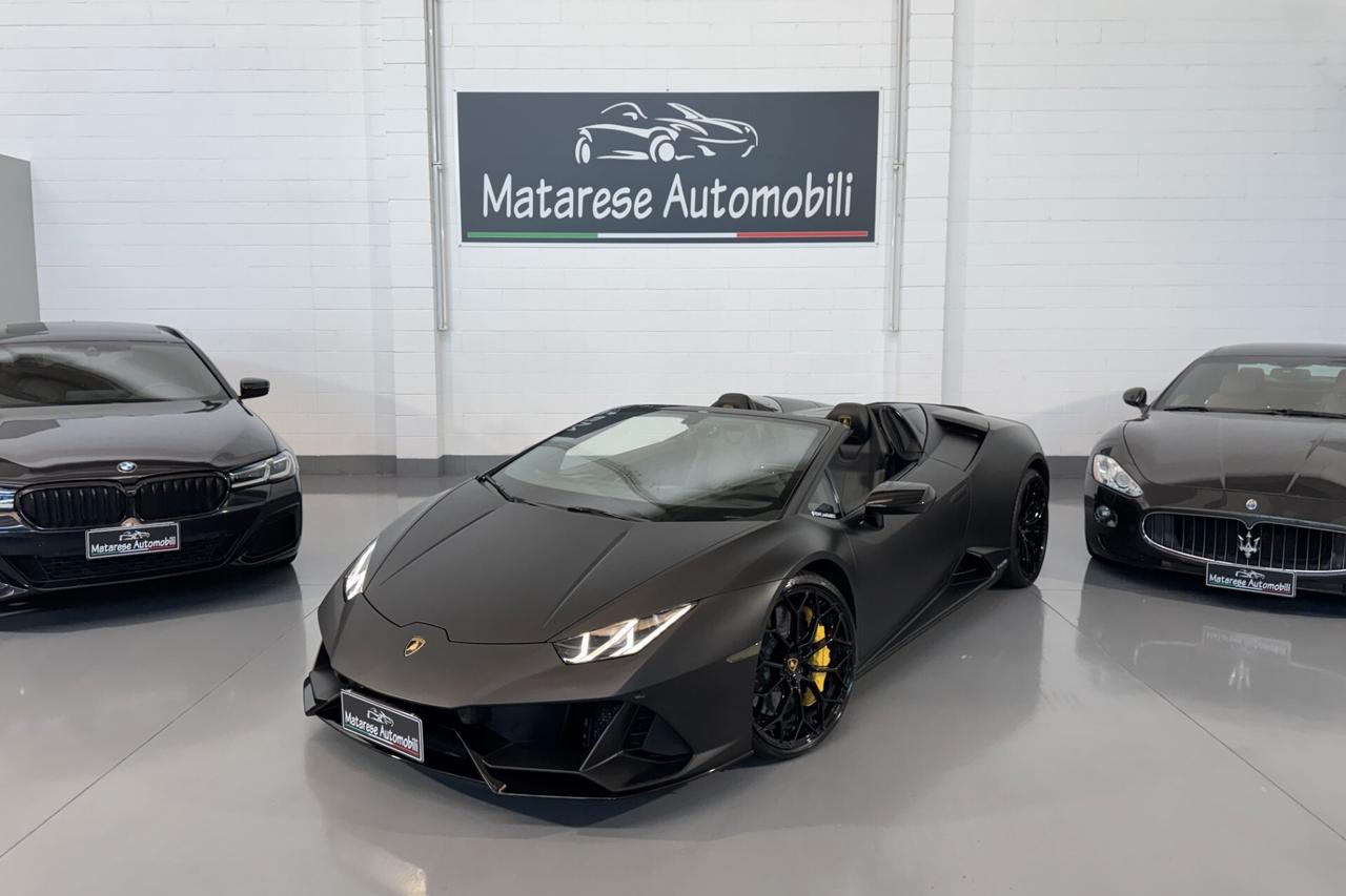 Lamborghini Huracán EVO Spyder 5.2cc 640cv AWD "Giallo Inti" + Wrapping NeroOpaco
