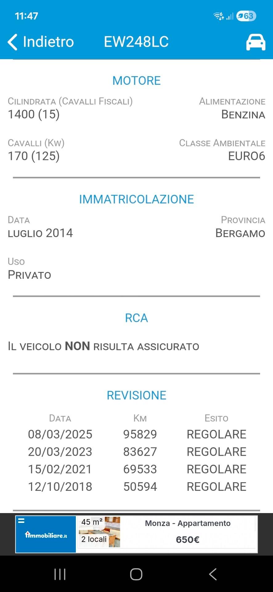 Alfa Romeo Giulietta 1.4 Turbo MultiAir Distinctive PREZZO REALE!! GARANZIA 12 MESI!!