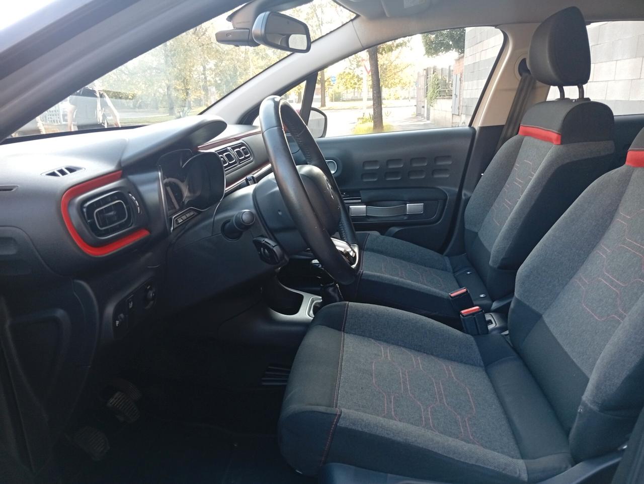 Citroen C3 PureTech1. 2BENZINA 2017 EURO6B NEOP TRATTABILE