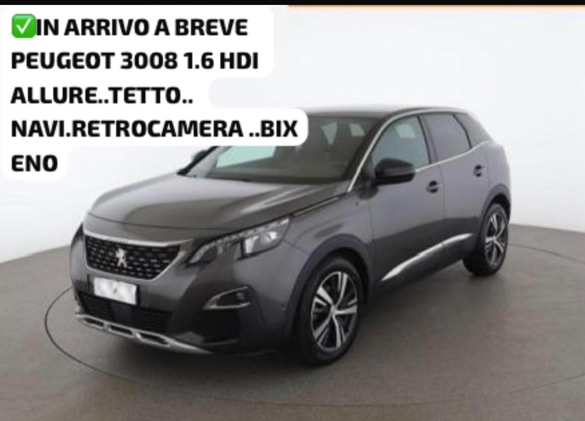PEUGEOT 3008 1.6 HDI 120 CV. EAT8 TETTO+NAVI+BIXENO