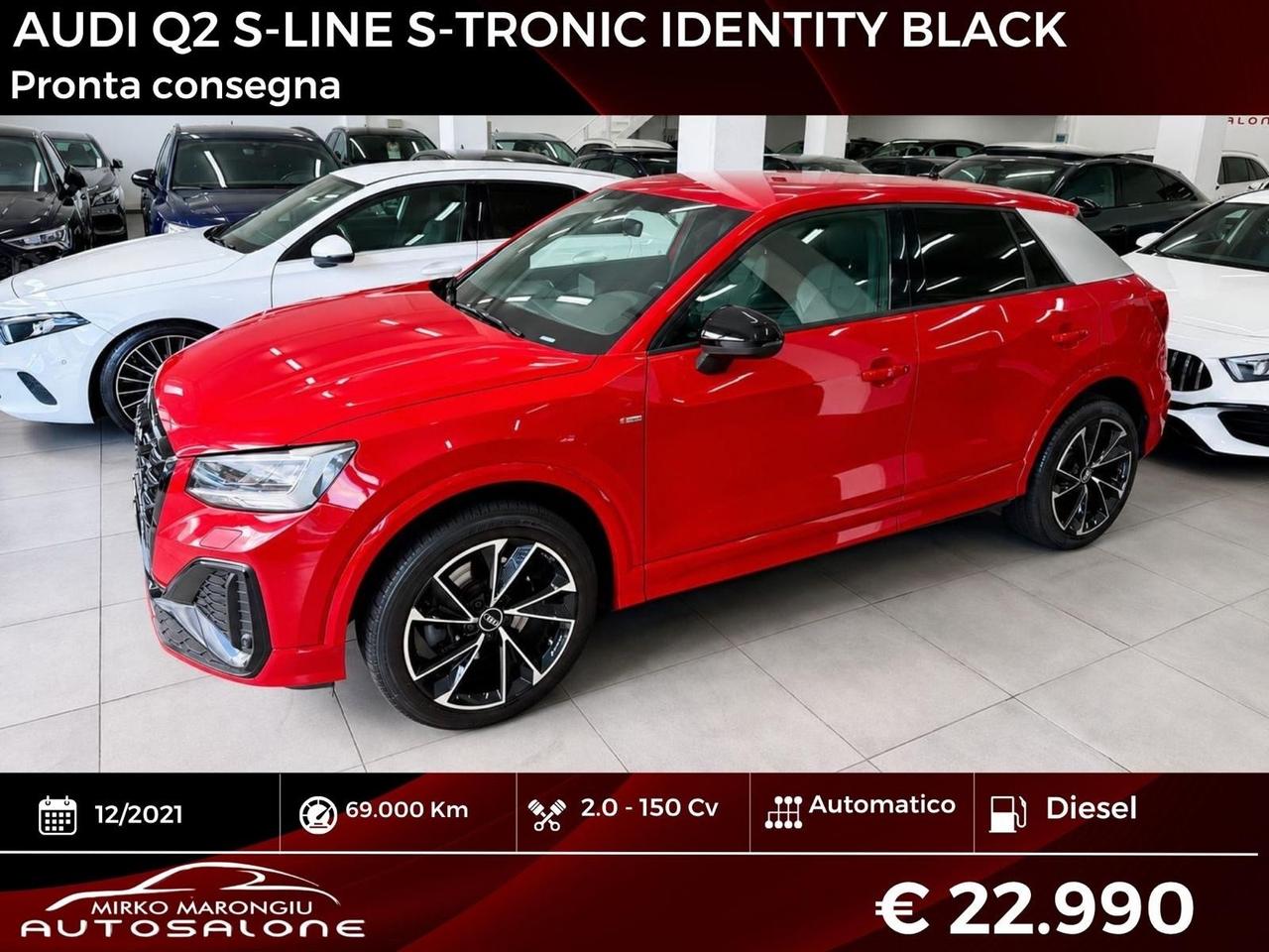 Audi Q2 2.0 150 S-LINE IDENTITY BLACK finanziabile