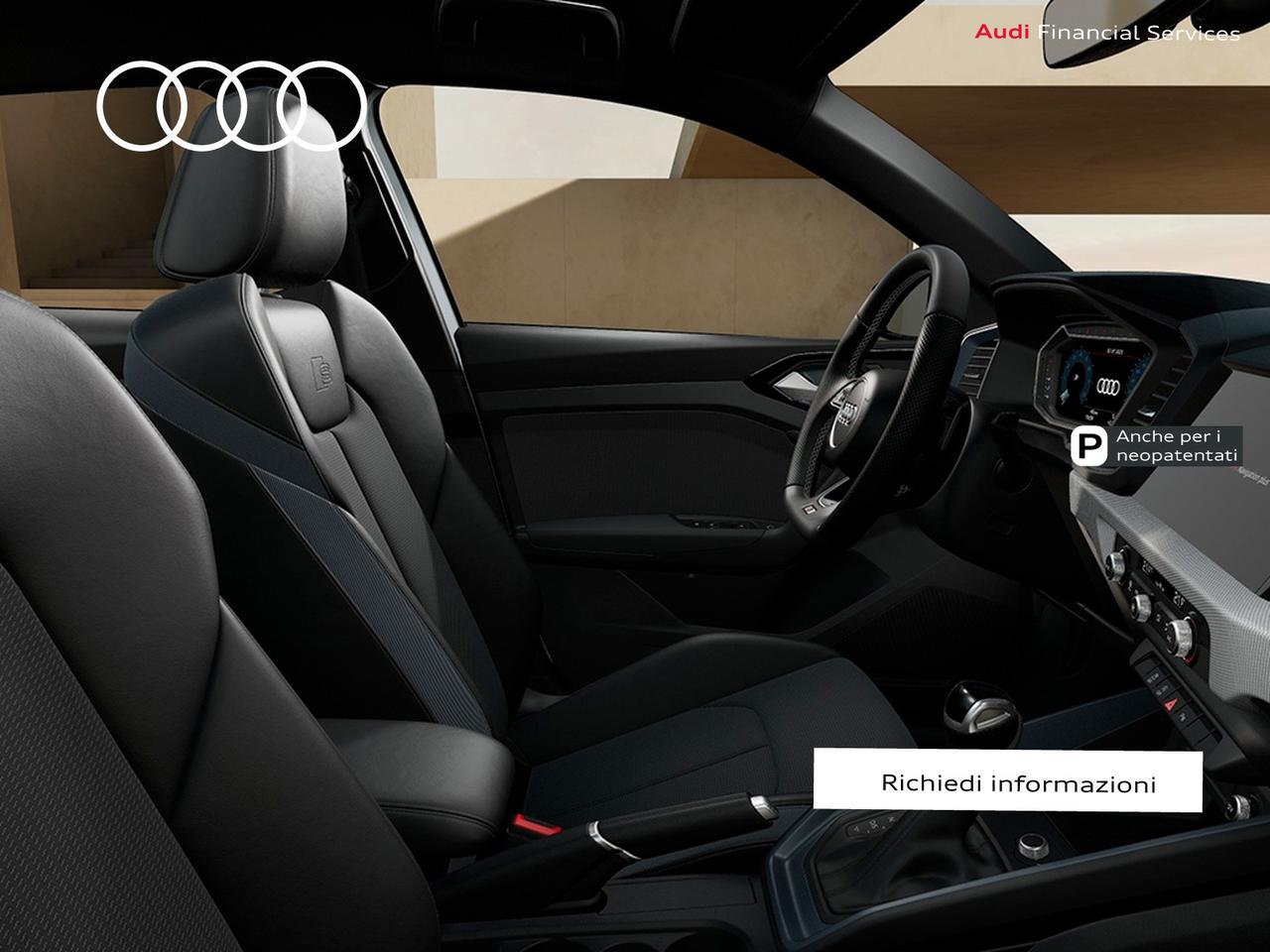Audi A1 sportback 30 1.0 tfsi identity black 116cv s-tronic