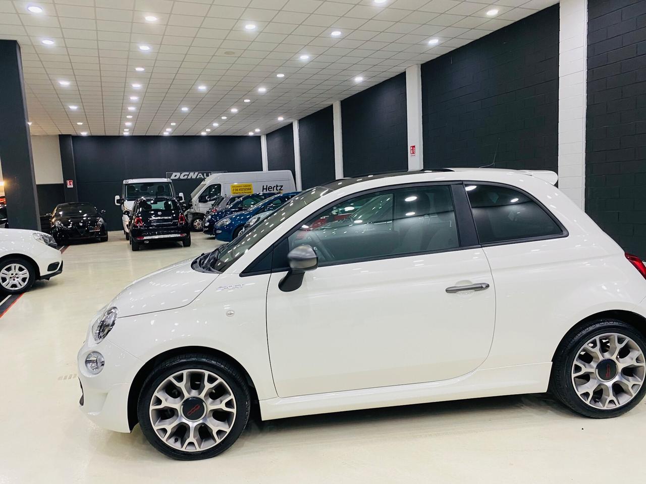Fiat 500 1.0 Hybrid Sport Navy CarPlay Tetto Pano
