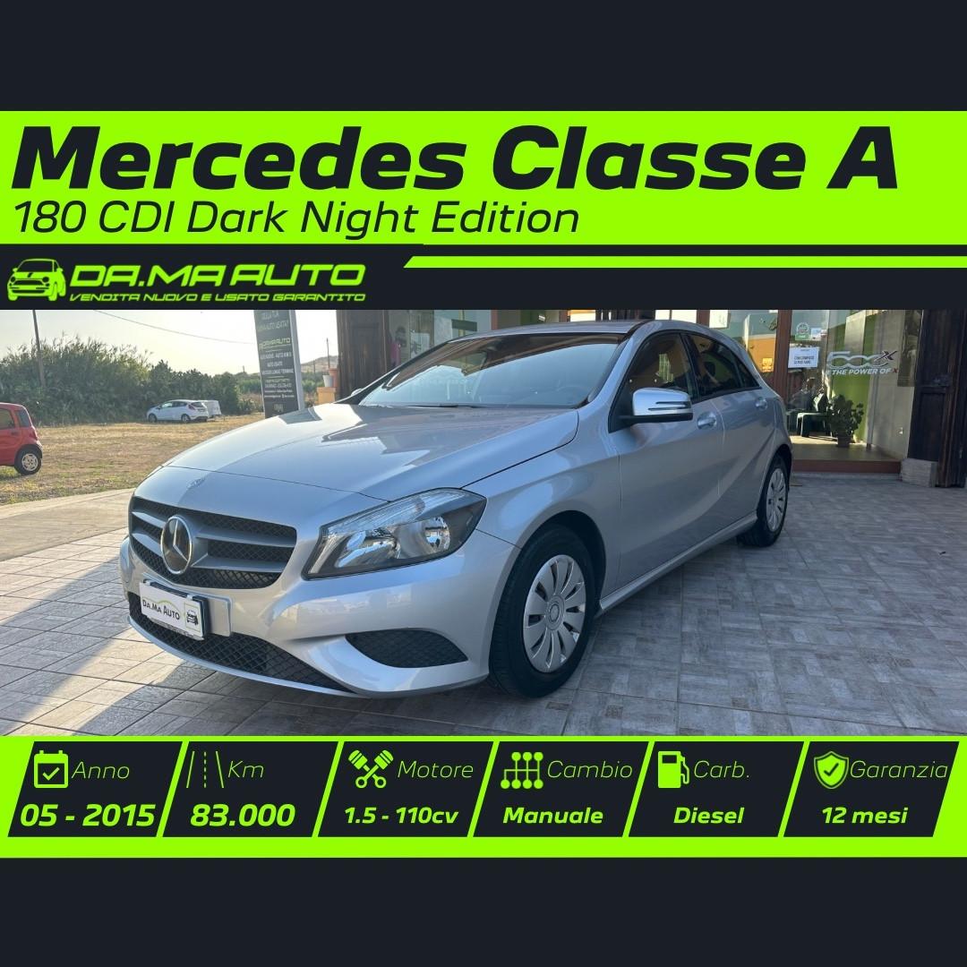 Mercedes-benz A 180 CDI Dark Night Edition 2015