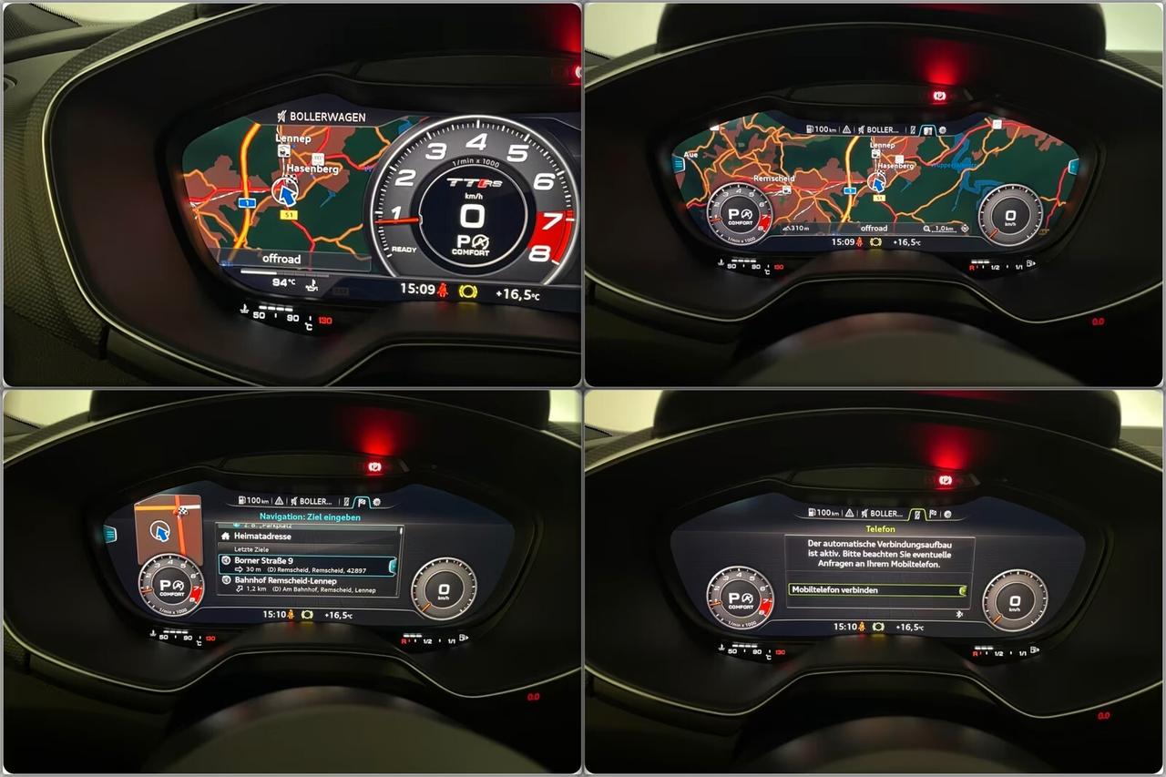 Audi TT RS 2.5 TFSI quattro scarico sportivo telecamera