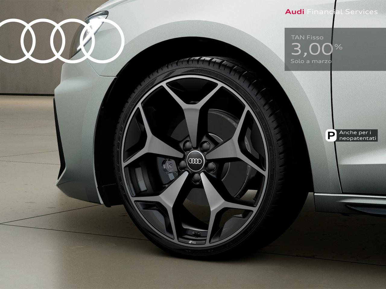 Audi A1 sportback 30 1.0 tfsi identity black 116cv s-tronic