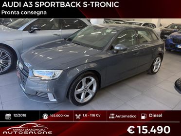 Audi A3 SPB 30 TDI S tronic Sport FINANZIABILE