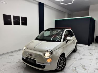 Fiat 500 1.4 16V Lounge Pelle rossa Bianco perla