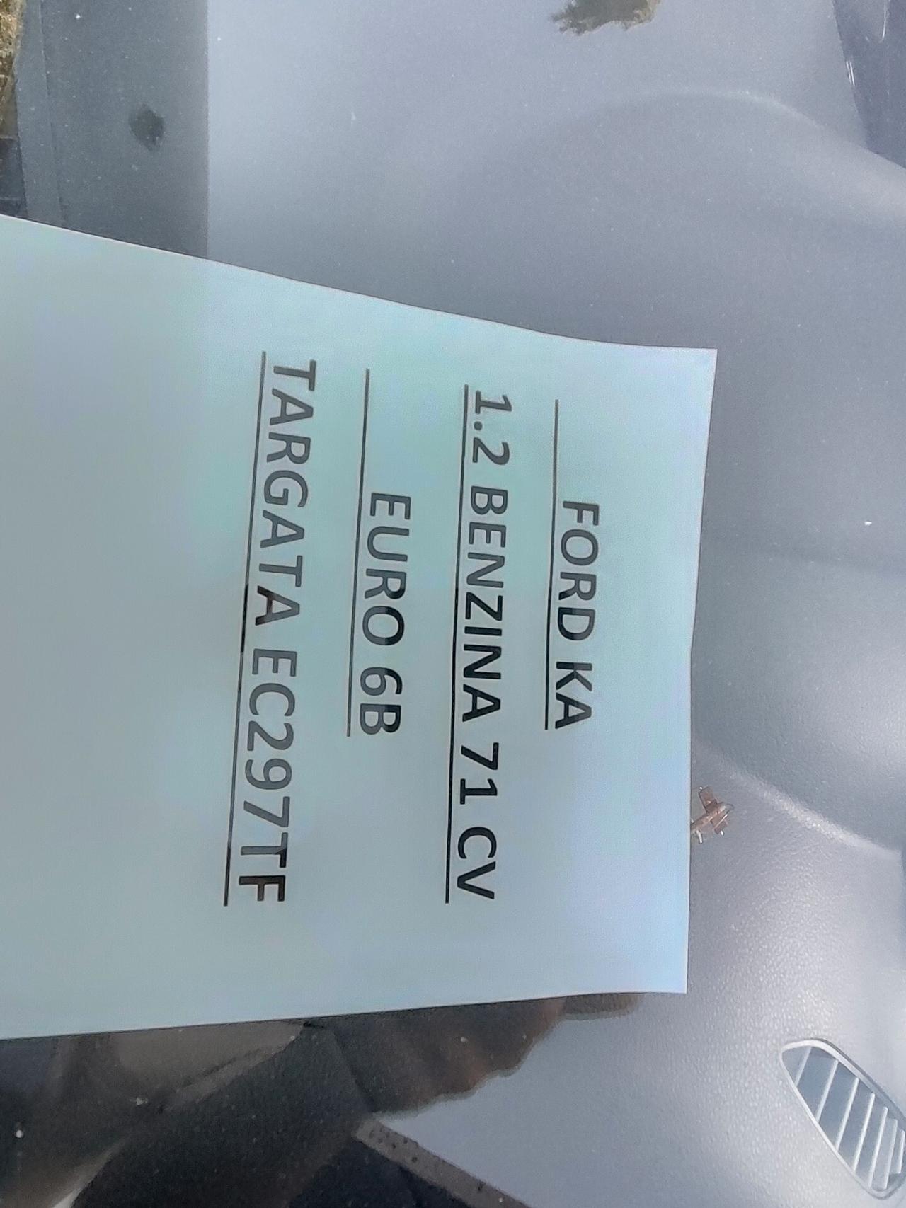 Ford Ka 1.2 BENZINA 71 CV KM 81000