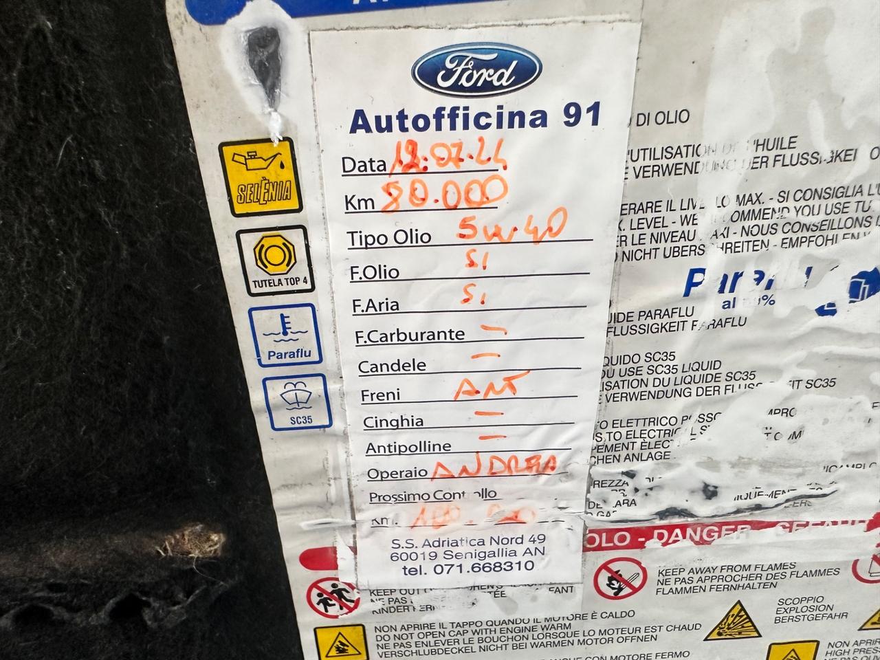 Fiat 500 1.2 Lounge tetto panoramico rossa 93.000km