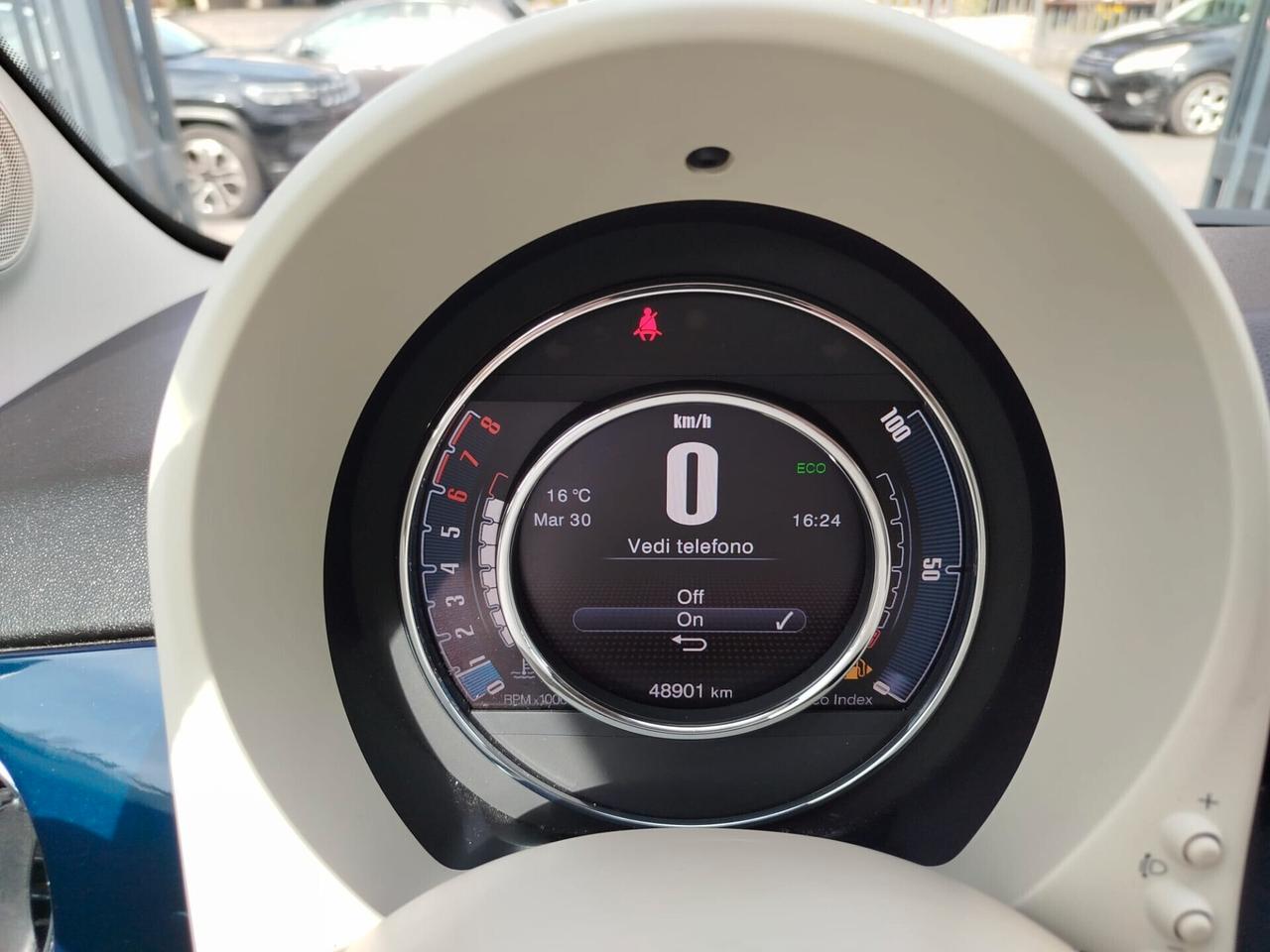 FIAT 500 CABRIO UNIPRO' * PREZZO VERO - QUADRO DIGITALE