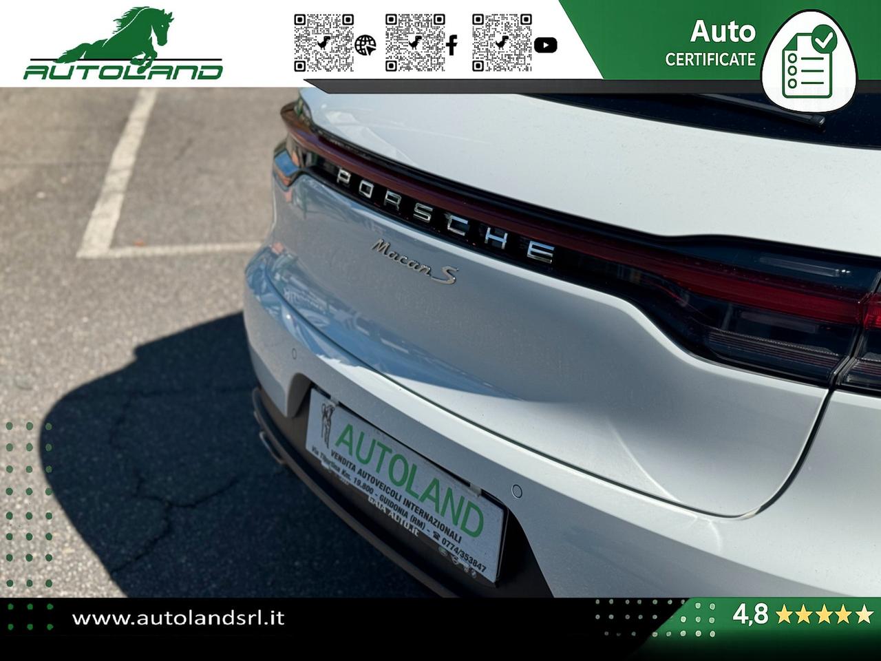 Porsche Macan 3.0 S 354cv pdk TETTO PANORAMICO - 21" - SERVO PLUS