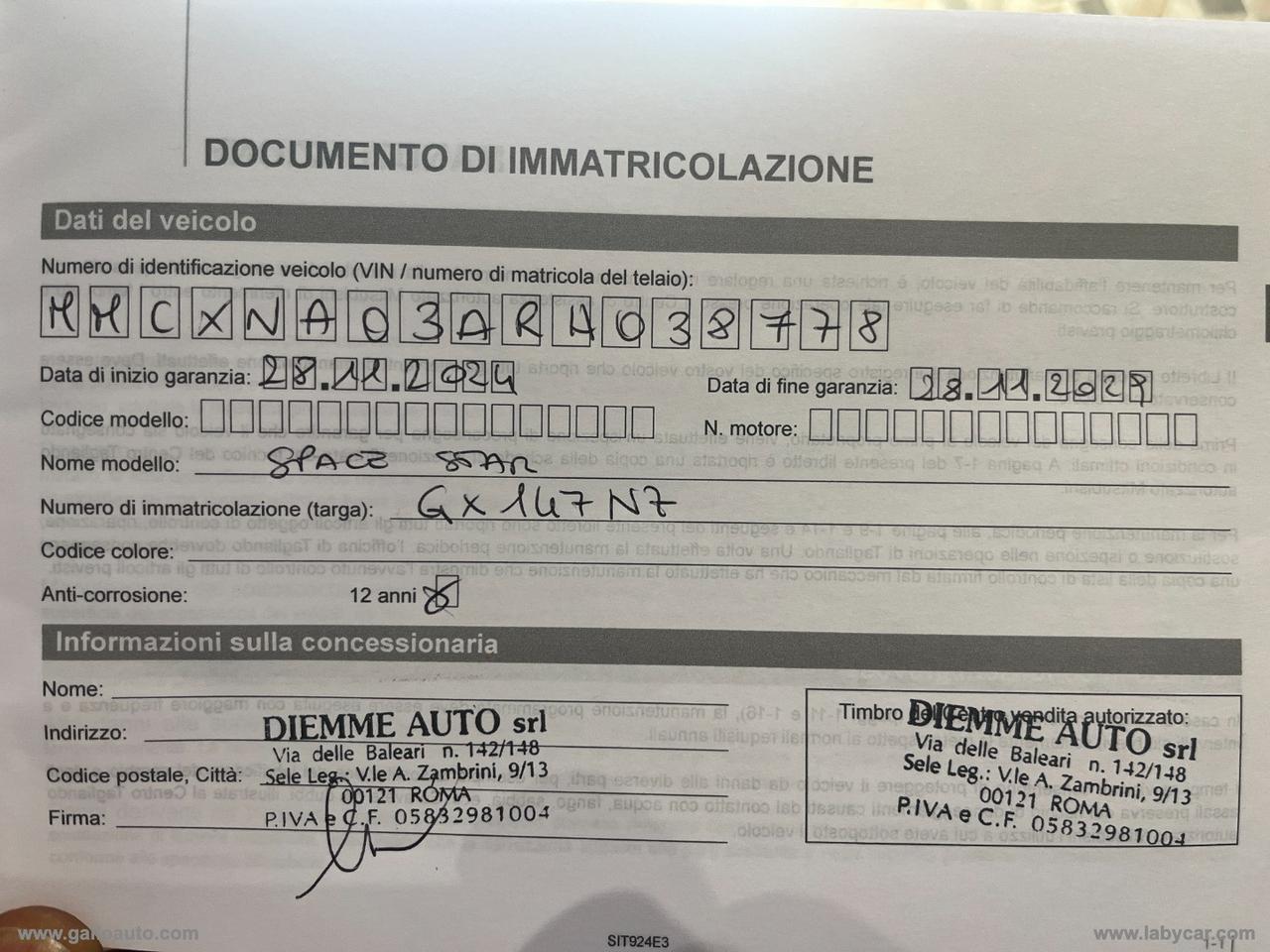 MITSUBISHI Space Star 1.2 Invite SDA