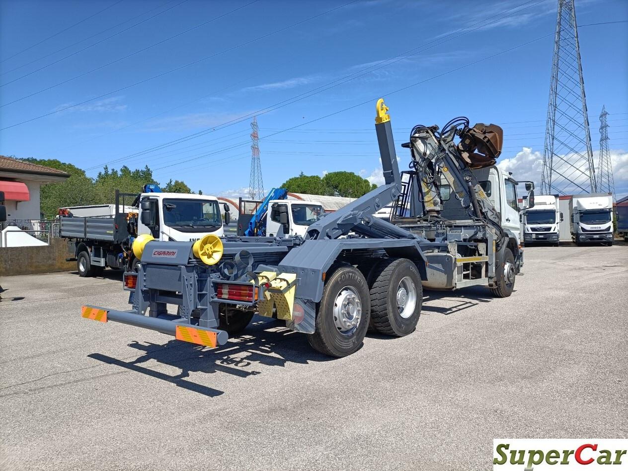 MERCEDES-BENZ ATEGO 1828 gancio scarrabile, gru e polipo