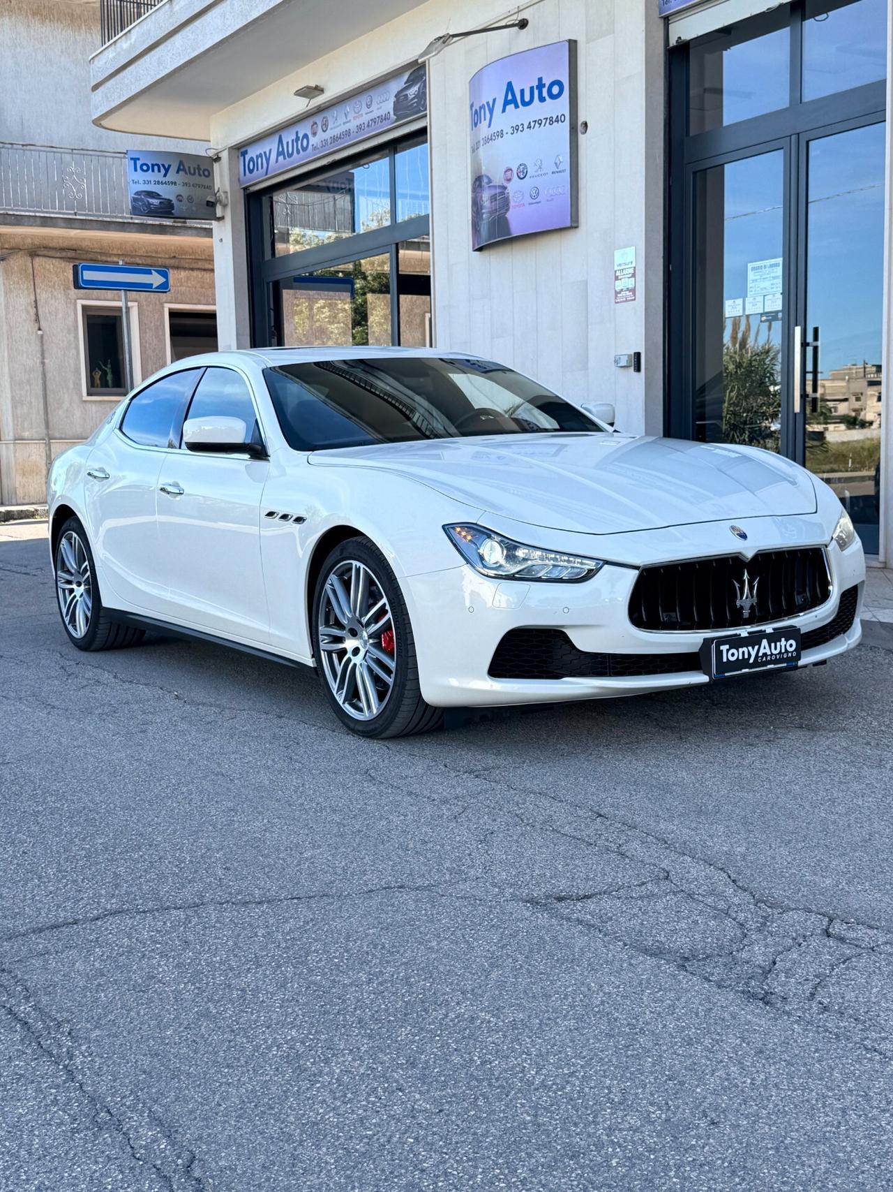 Maserati Ghibli 3.0 V6 bt S Q4 410cv auto E6 TETTO APRIBILE,TELECAMERA,PELLE CARTIER,NAVI,km certificati