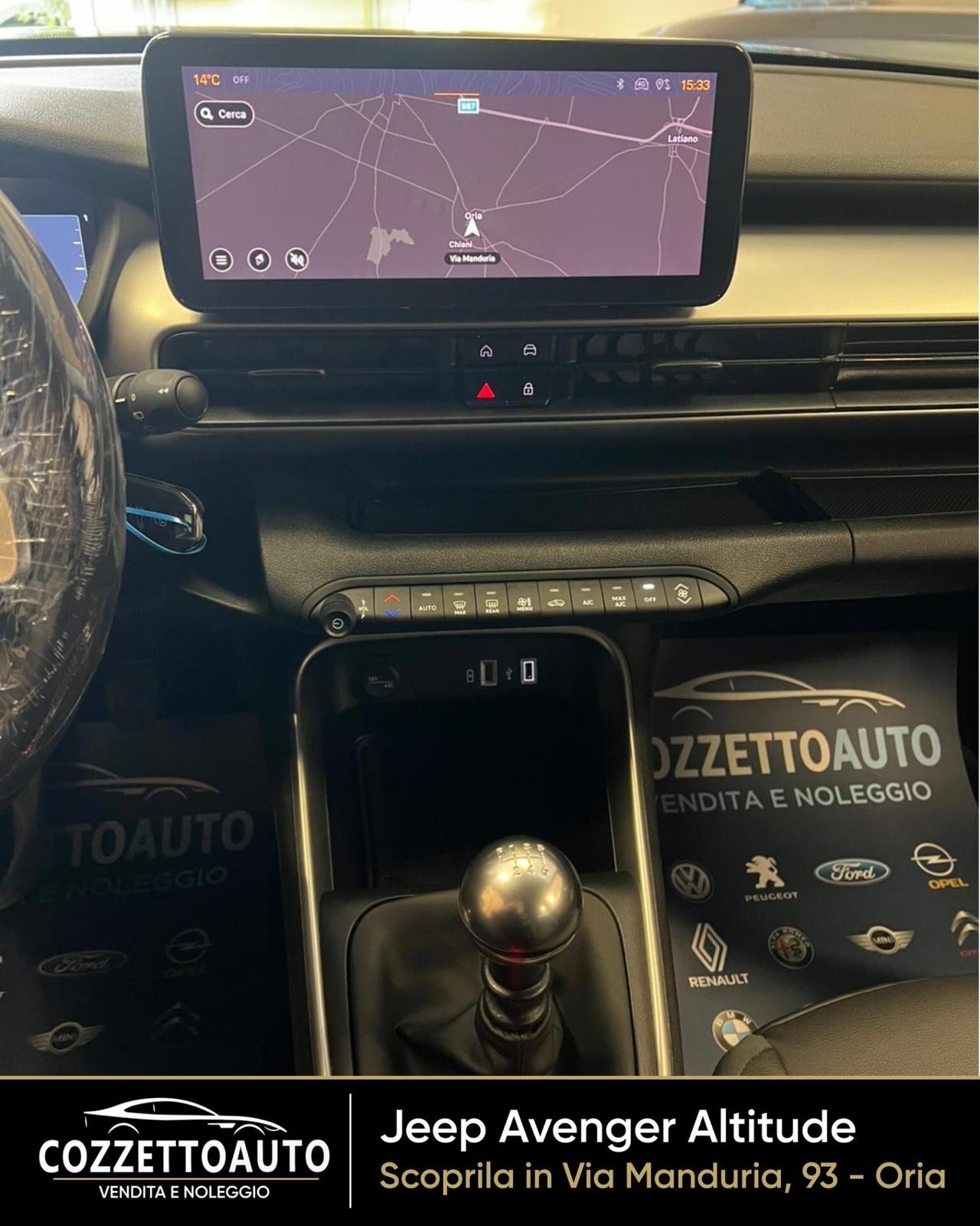 Jeep Avenger 1.2 100 CV Altitude garanzia Jeep