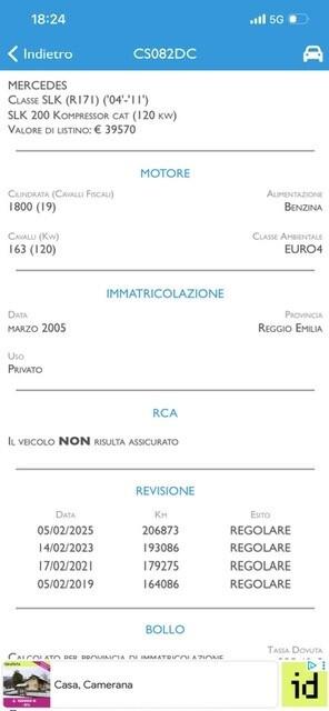 Mercedes-benz SLK 200 cat Chrome