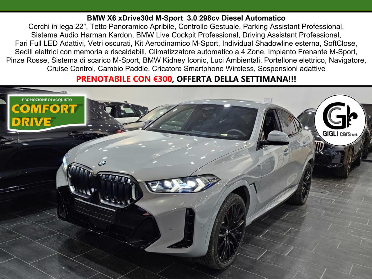 BMW X6 Msport PRO xDrive M-Sport Harman Kardon Tetto Led