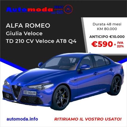 ALFA ROMEO Giulia VELOCE TD 210 CV AT8 AWD Q4