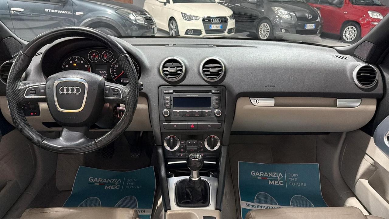 Audi A3 Benzina Cabrio Pelle