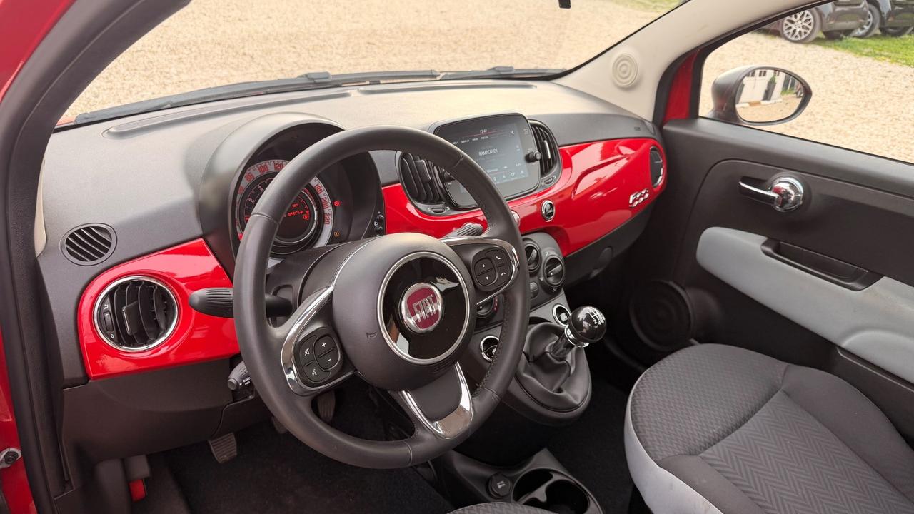 Fiat 500 1.0 Hybrid Red