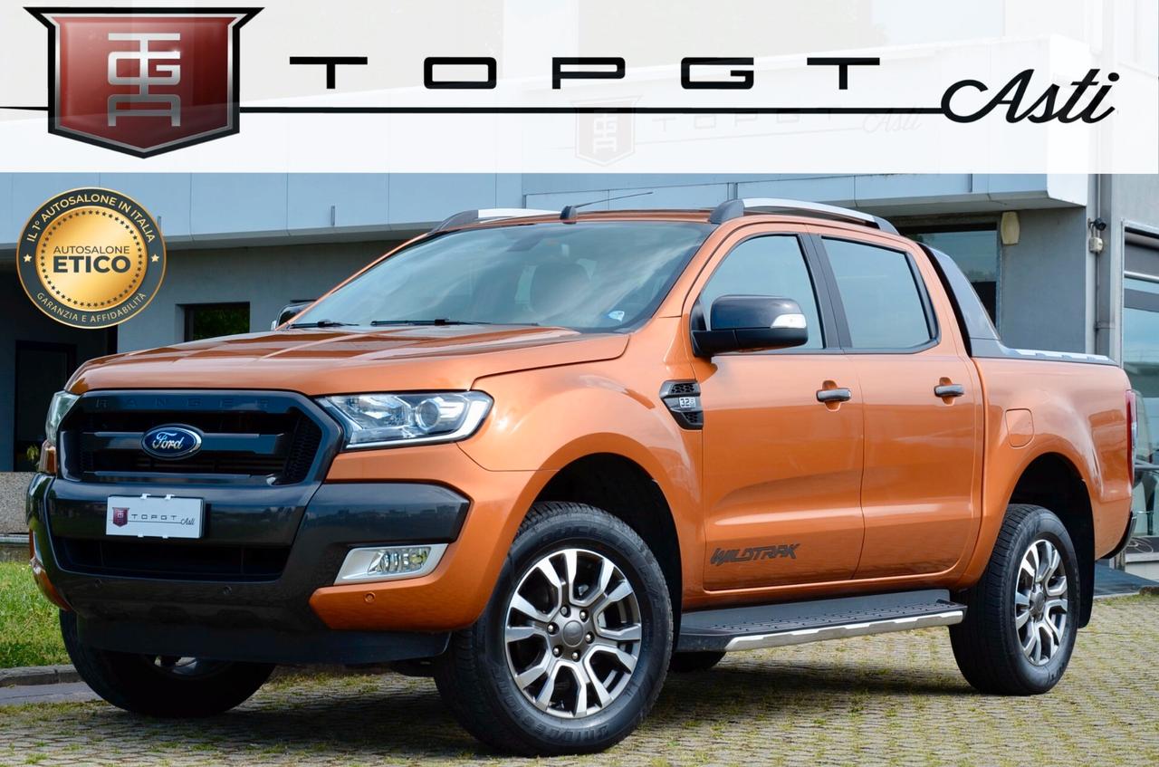 FORD RANGER 3.2 TDCI DOUBLE CAB WILDTRACK 200cv MANUALE, AUTO PRIVATA, UFF ITALIANA, SERVICE FORD, RETROCAMERA, PERMUTE
