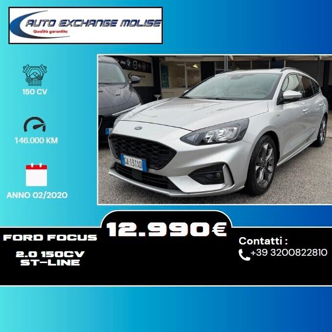 Ford Focus 2.0 EcoBlue 150 CV ST- LINE Co-Pilot