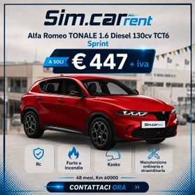 Alfa Romeo Tonale 1.6 diesel 130 CV TCT6 Sprint