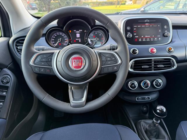 FIAT 500X 1.3 MJET 95CV CLUB+NAVI CARPLAY+CERCHI+PELLETEX