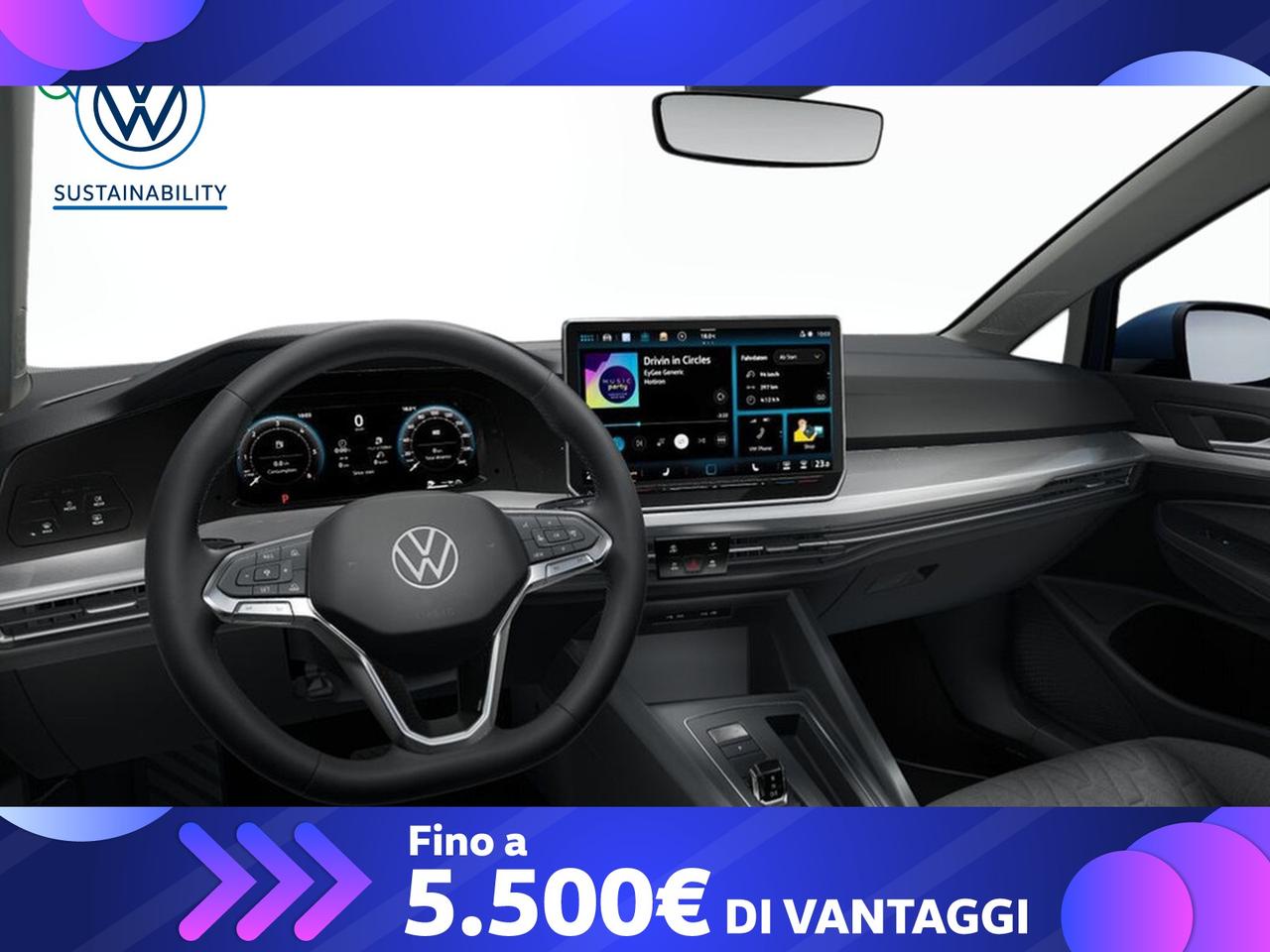 Volkswagen Golf 1.5 tsi ehybrid 204cv life dsg