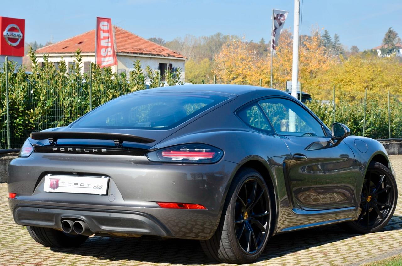 PORSCHE CAYMAN 718 2.0 300cv PDK, ECCELLENTI CONDIZIONI, SERVICE UFF PORSCHE, GRIGIO AGATA, EURO 6B, SCARICO, SOSPENSIONI ADATTIVE, 20", PERMUTE