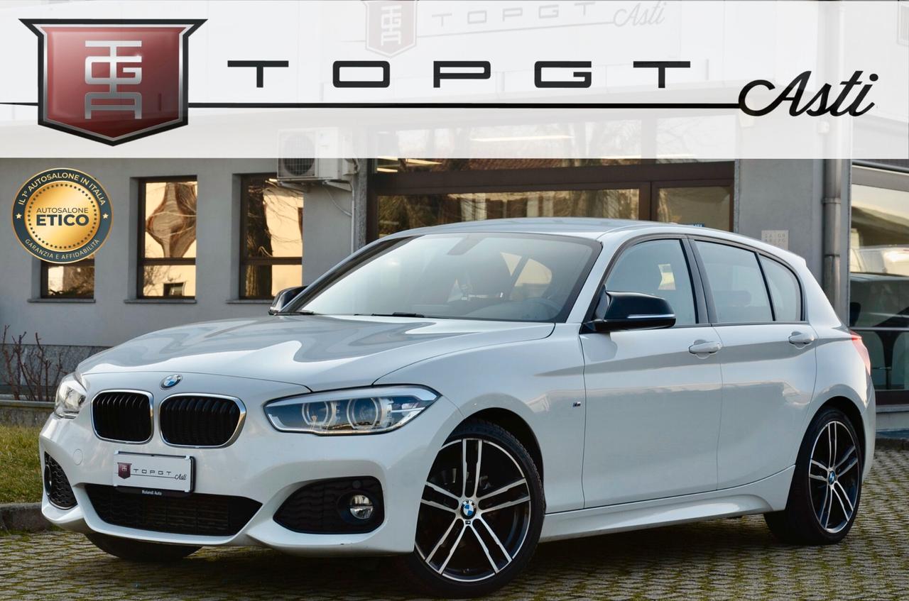 BMW 118d MSPORT 5p 150cv AUTO, UNICOPROPRIETARIO, TUTTI SERVICE BMW, UFF ITALIANA, EURO 6D, 18", NAVI, PERMUTE