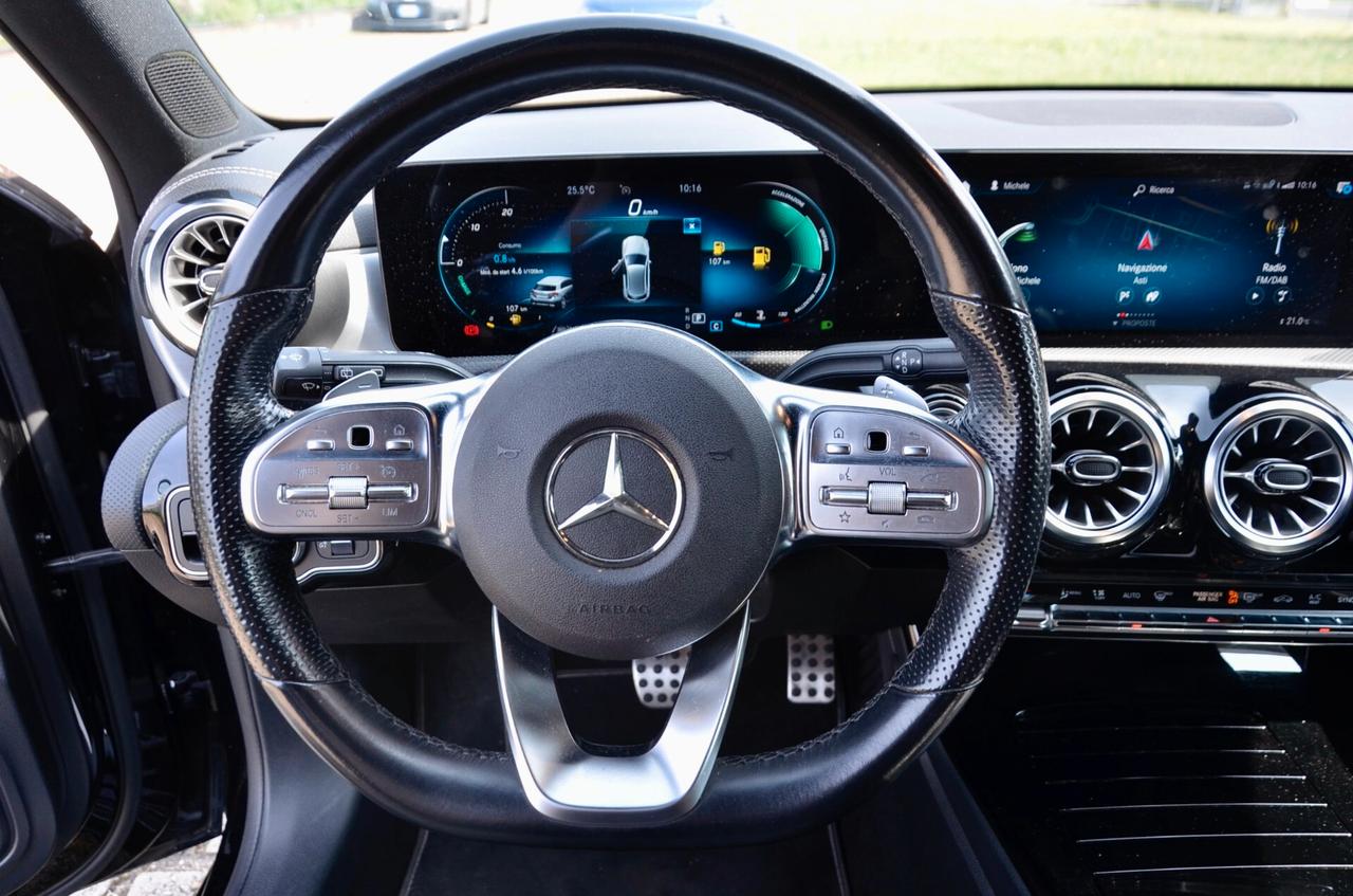 MERCEDES-BENZ A180d PREMIUM EDITION1 116cv AUTO, UFF ITALIANA, EURO 6D, FULL LED, RETROCAMERA, APPLE ANDROID, PERMUTE