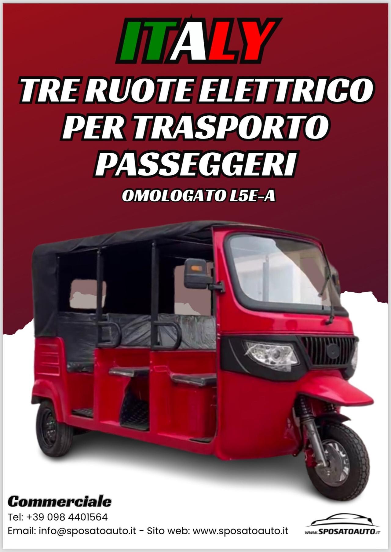 Italy Ape Calessino elettrico Tuk Tuk