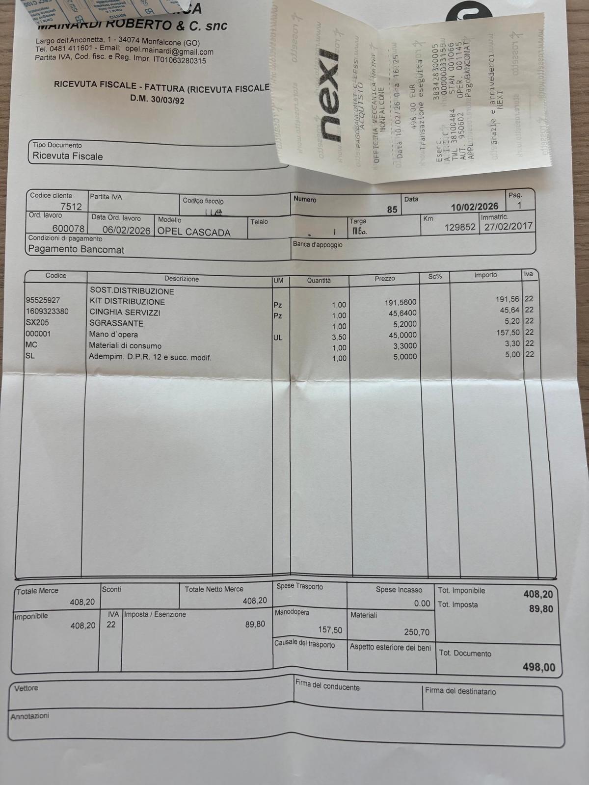 Opel Cascada 2.0 cdti CABRIO