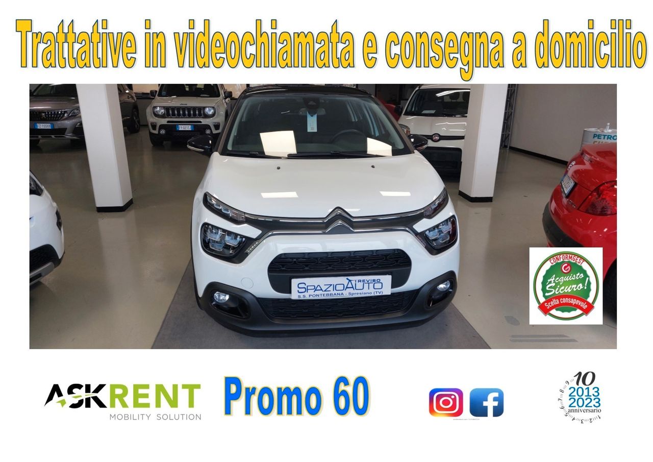 Citroen C3 PureTech 83 S&amp;S Shine Prezzo esposto con &quot;&quot;&quot;&quot; PROMO 60 &quot;&quot;&quot;&quot;