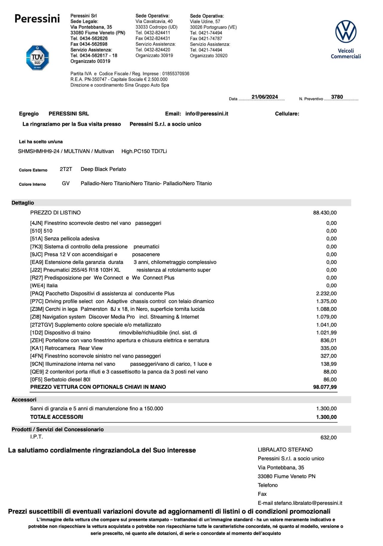 Volkswagen Multivan 2.0 TDI 204CV DSG 4Motion Highline