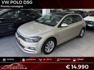 VW Polo 1.6 TDI 95 CV DSG TETTO FINANZIABILE
