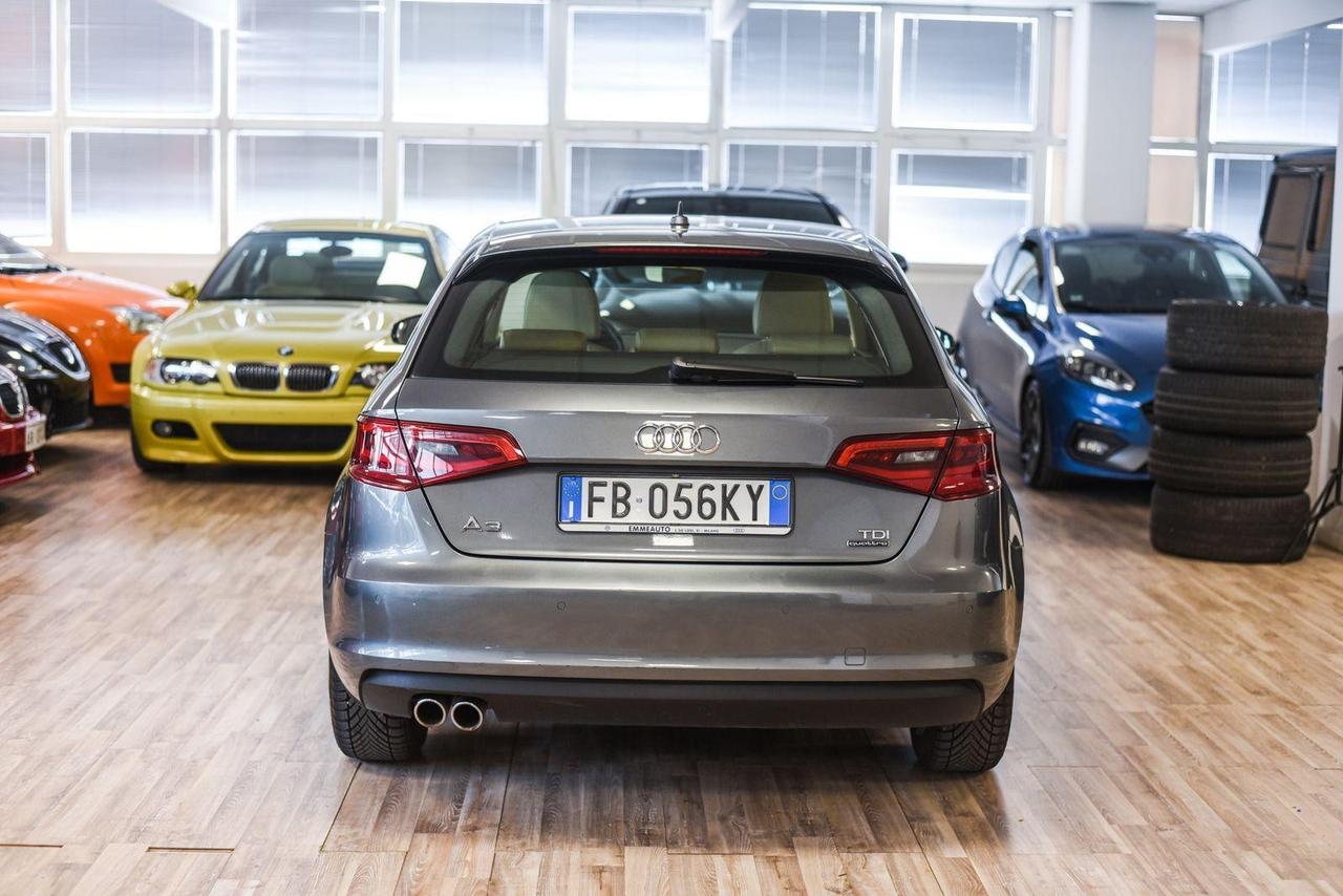 Audi A3 SPB 2.0 TDI 184 CV clean diesel quattro S tronic Ambiente